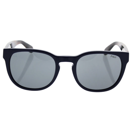 Polo Ralph Lauren PH 4099 5541-87 - Navy Blue-Light Grey by Ralph Lauren for Men - 52-21-145 mm Sunglasses