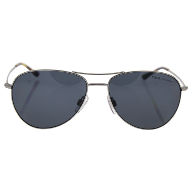 Polo Ralph Lauren PH 3084 9046-81 - Matte Silver-Grey Polarized by Ralph Lauren for Men - 58-15-145 mm Sunglasses