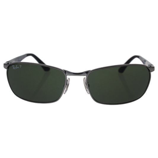 Ray Ban RB 3534 004-58 - Gunmetal-Green Classic B-15 Polarized by Ray Ban for Men - 59-17-135 mm Sunglasses
