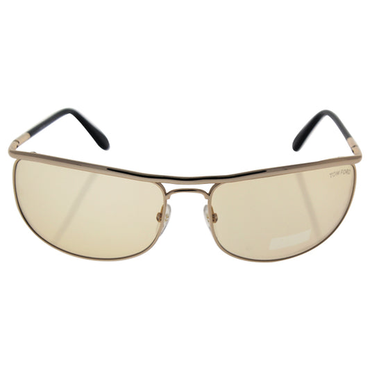 Tom Ford TF418 28E Ryder - Shiny Rose Gold-Brown by Tom Ford for Men - 68-18-125 mm Sunglasses