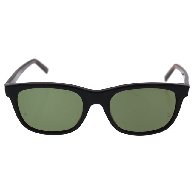 Mont Blanc MB507S 01N - Shiny Black-Green Polarized by Mont Blanc for Men - 53-19-145 mm Sunglasses