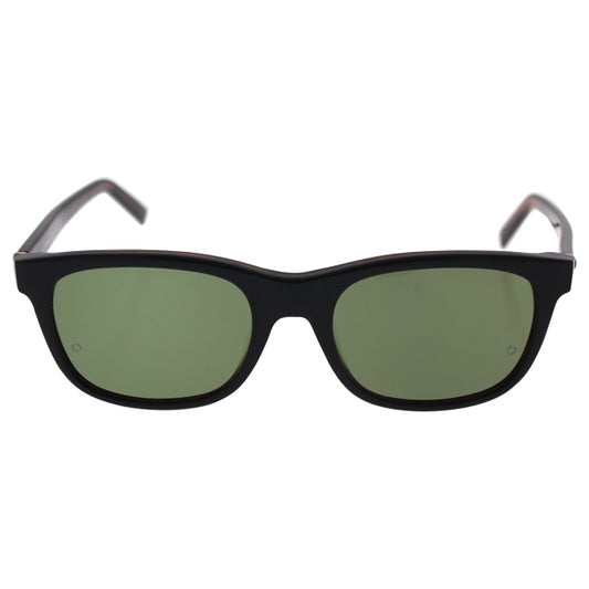 Mont Blanc MB507S 01N - Shiny Black-Green Polarized by Mont Blanc for Men - 53-19-145 mm Sunglasses