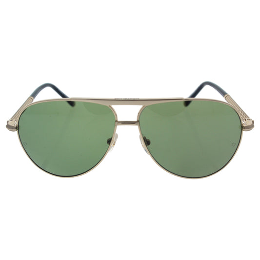 Mont Blanc MB517S 28R - Rose Gold-Green Polarized by Mont Blanc for Men - 62-12-140 mm Sunglasses