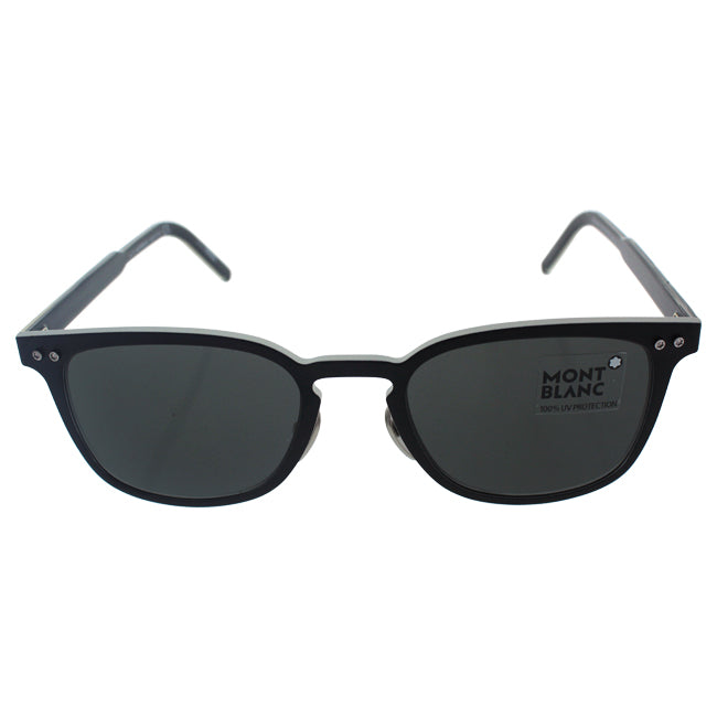 Mont Blanc MB584S 02A - Matte Black-Smoke by Mont Blanc for Men - 51-20-145 mm Sunglasses