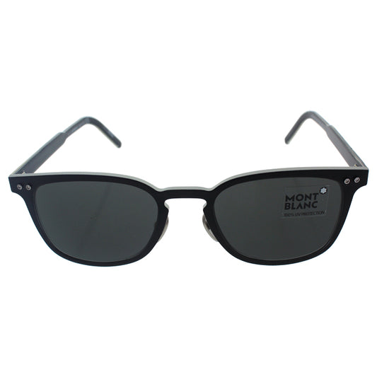 Mont Blanc MB584S 02A - Matte Black-Smoke by Mont Blanc for Men - 51-20-145 mm Sunglasses