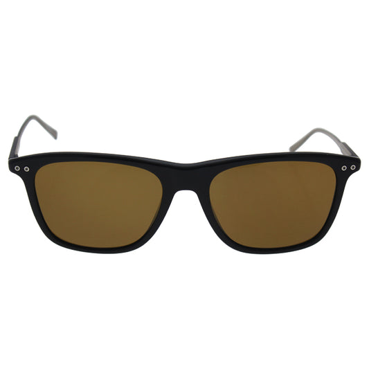 Mont Blanc MB600S 01M - Shiny Black-Roviex Brown Polarized by Mont Blanc for Men - 55-18-145 mm Sunglasses
