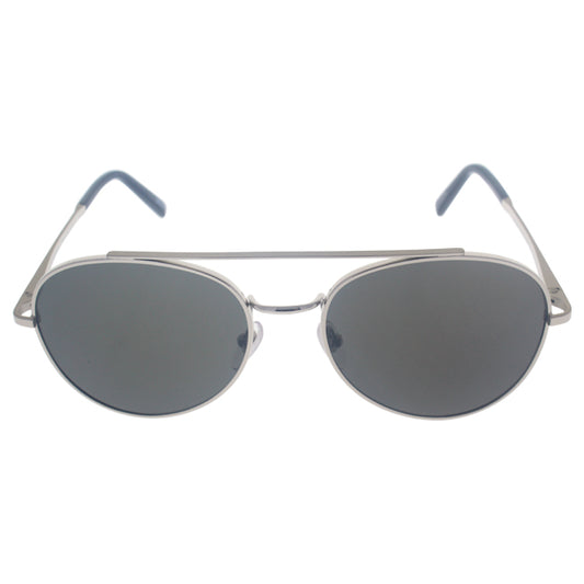 Mont Blanc MB605S 16D - Shiny Palladium-Smoke Polarized by Mont Blanc for Men - 56-18-145 mm Sunglasses