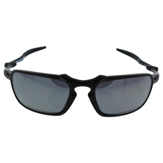 Oakley Badman OO6020-01 - Dark Carbon-Black Iridium Polarized by Oakley for Men - 60-21-135 mm Sunglasses