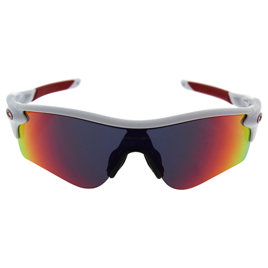 Oakley Radarlock OO9206-10 - Polished White/Red Iridium by Oakley for Men - 138-00-131 mm Sunglasses