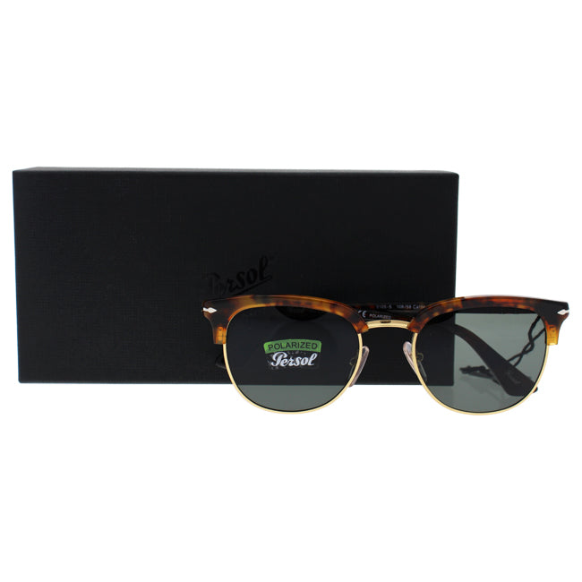 Persol PO3105S 108/58 - Brown/Green Polarized by Persol for Men - 51-20-145 mm Sunglasses