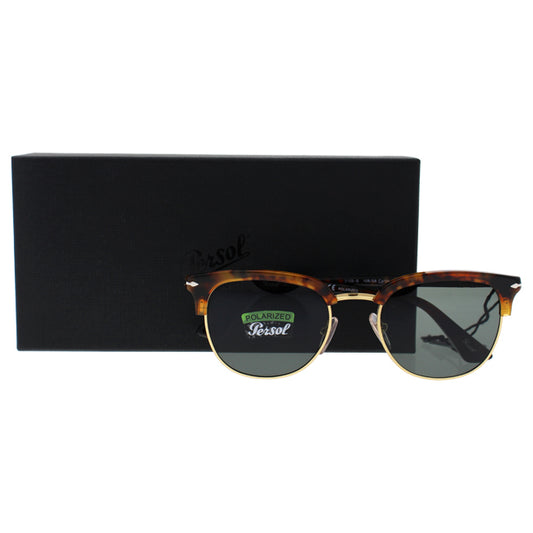 Persol PO3105S 108/58 - Brown/Green Polarized by Persol for Men - 51-20-145 mm Sunglasses