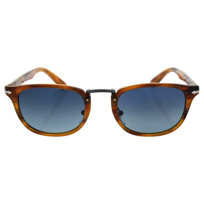 Persol PO3127S 960-S3 - Striped Havana-Blue Gradient Polarized by Persol for Men - 50-22-145 mm Sunglasses