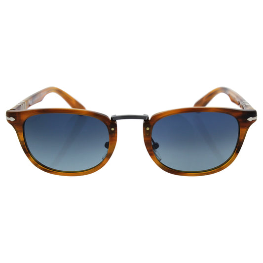 Persol PO3127S 960-S3 - Striped Havana-Blue Gradient Polarized by Persol for Men - 50-22-145 mm Sunglasses