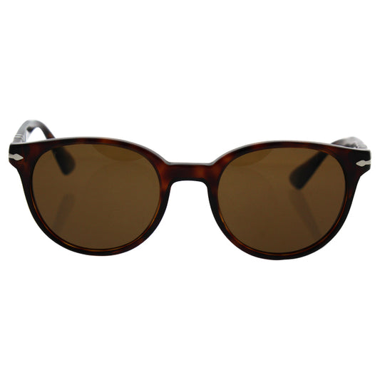 Persol PO3151S 24-57 - Havana-Brown Polarized by Persol for Men - 49-20-145 mm Sunglasses