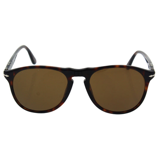 Persol PO9649S 24-57 - Havana-Brown Polarized by Persol for Men - 52-18-145 mm Sunglasses