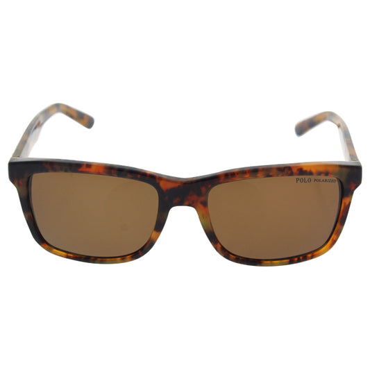 Polo Ralph Lauren PH 4098 5017-83 - Shiny Jerry Tortoise-Brown Polarized by Ralph Lauren for Men - 57-18-145 mm Sunglasses