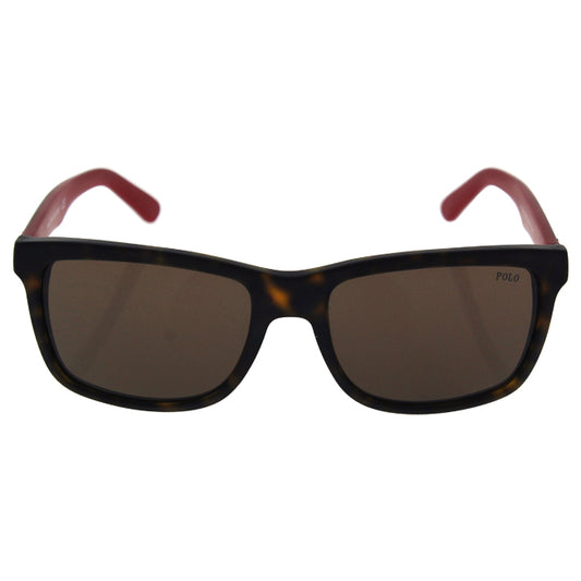 Polo Ralph Lauren PH 4098 560173 - Matte Dark Gunmetal-Dark Brown by Ralph Lauren for Men - 57-18-145 mm Sunglasses