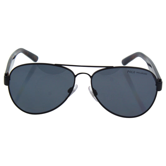 Polo Ralph Lauren PH 3096 9267-81 - Semi Shiny Black-Grey Polarized by Ralph Lauren for Men - 59-14-145 mm Sunglasses