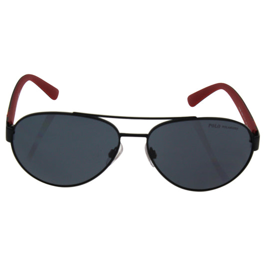 Polo Ralph Lauren PH 3098 9230-81 - Matte Black-Grey Polarized by Ralph Lauren for Men - 61-15-145 mm Sunglasses