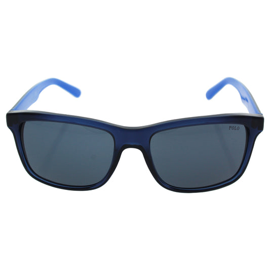 Polo Ralph Lauren PH 4098 5563-87 - Trasparent Blue-Grey Blue by Ralph Lauren for Men - 57-18-145 mm Sunglasses