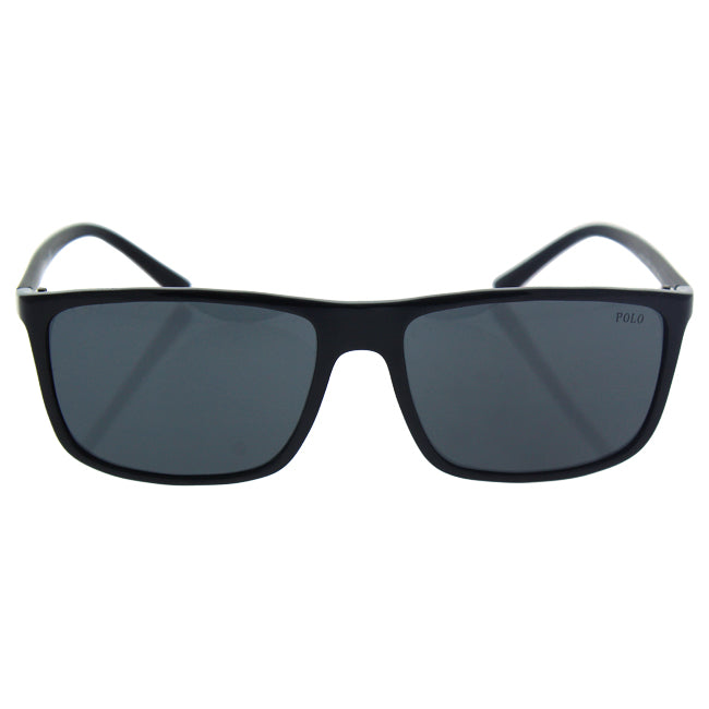 Polo Ralph Lauren PH 4115 5001-87 - Shiny Black-Grey by Ralph Lauren for Men - 57-16-145 mm Sunglasses