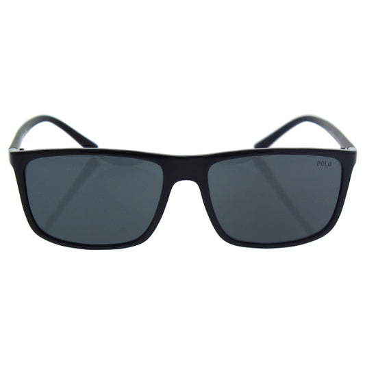 Polo Ralph Lauren PH 4115 5001-87 - Shiny Black-Grey by Ralph Lauren for Men - 57-16-145 mm Sunglasses