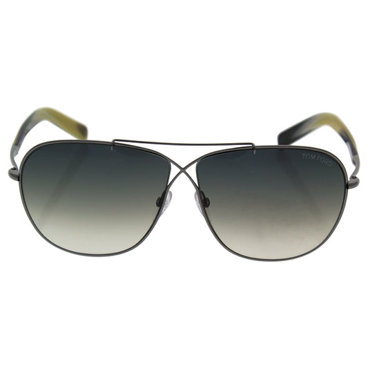 Tom Ford FT0393-S April 15B - Light Ruthenium-Grey Gradient by Tom Ford for Men - 61-10-145 mm Sunglasses