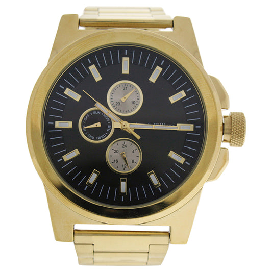 LVAG3733-13 Gold Stainless Steel Bracelet Watch by Louis Villiers for Men - 1 Pc Watch