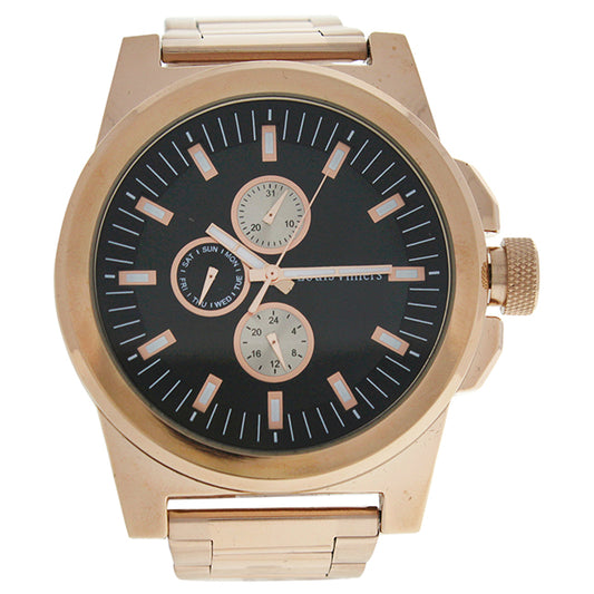 LVAG3733-7 Rose Gold Stainless Steel Bracelet Watch by Louis Villiers for Men - 1 Pc Watch
