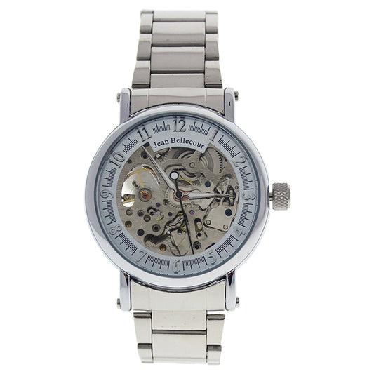 REDH1 Silver Stainless Steel Bracelet Watch by Jean Bellecour for Men - 1 Pc Watch