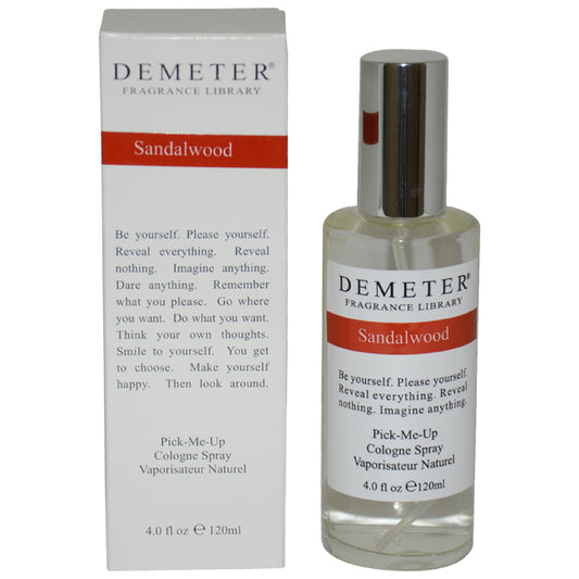 Sandalwood by Demeter for Unisex - 4 oz Cologne Spray