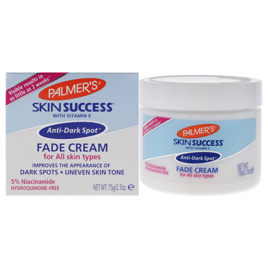 Skin Success Anti-Dark Spot Fade Cream - All Skin Types by Palmers for Unisex - 2.7 oz Cream