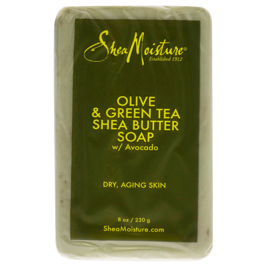 Shea Moisture Olive & Green Tea Shea Butter Soap-Anti Aging & Ultra Moisturizing by Shea Moisture for Unisex - 8 oz Soap