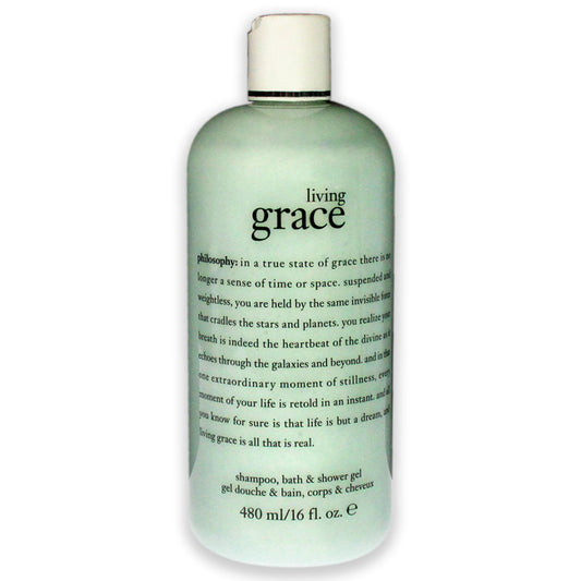 Living Grace Shampoo Bath & Shower Gel by Philosophy for Unisex - 16 oz Shower Gel