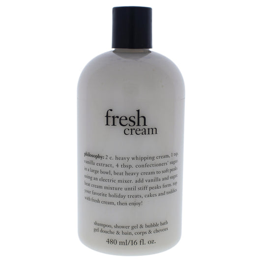 Fresh Cream Shampoo, Shower Gel & Bubble Bath by Philosophy for Unisex - 16 oz Bath & Shower Gel