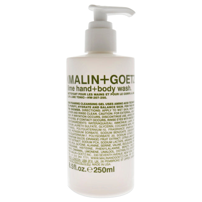 Lime Hand and Body Wash by Malin + Goetz for Unisex - 8.5 oz Body Wash