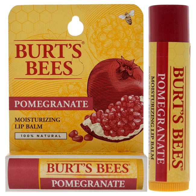 Pomegranate Moisturizing Lip Balm Blister by Burts Bees for Unisex - 0.15 oz Lip Balm