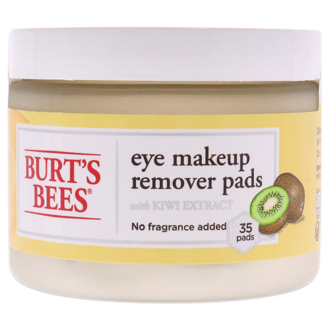 Eye Makeup Remover Pads - Kiwi Extract by Burts Bees for Unisex - 35 Pc Pads