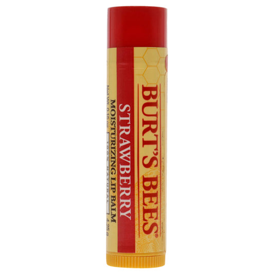 Strawberry Moisturizing Lip Balm by Burts Bees for Unisex - 0.15 oz Lip Balm