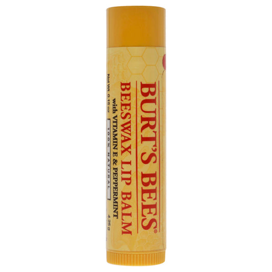 Beeswax Lip Balm With Vitamin E Peppermint by Burts Bees for Unisex - 0.15 oz Lip Balm