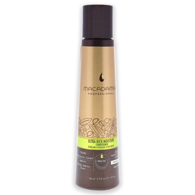 Ultra Rich Moisture Conditioner by Macadamia Oil for Unisex - 3.3 oz Conditioner