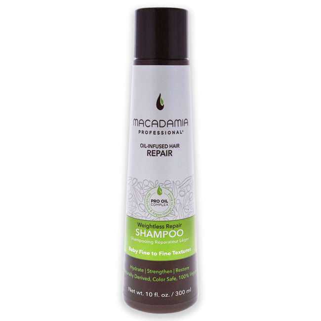Weightless Repair Shampoo by Macadamia Oil for Unisex - 10 oz Shampoo