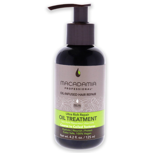Ultra Rich Repair Oil Treatment by Macadamia Oil for Unisex - 4.2 oz Treatment