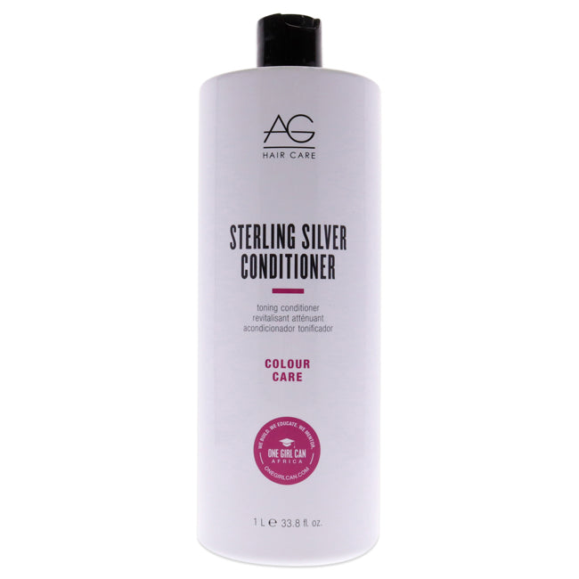 Sterling Silver Toning Conditioner by AG Hair Cosmetics for Unisex - 33.8 oz Conditioner