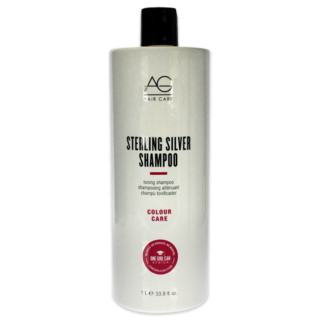 Sterling Silver Toning Shampoo by AG Hair Cosmetics for Unisex - 33.8 oz Shampoo