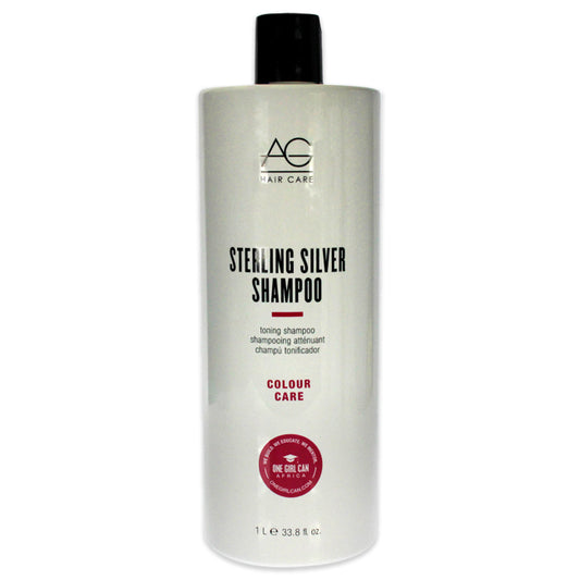 Sterling Silver Toning Shampoo by AG Hair Cosmetics for Unisex - 33.8 oz Shampoo