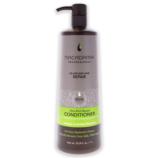 Ultra Rich Repair Conditioner by Macadamia Oil for Unisex - 33.8 oz Conditioner