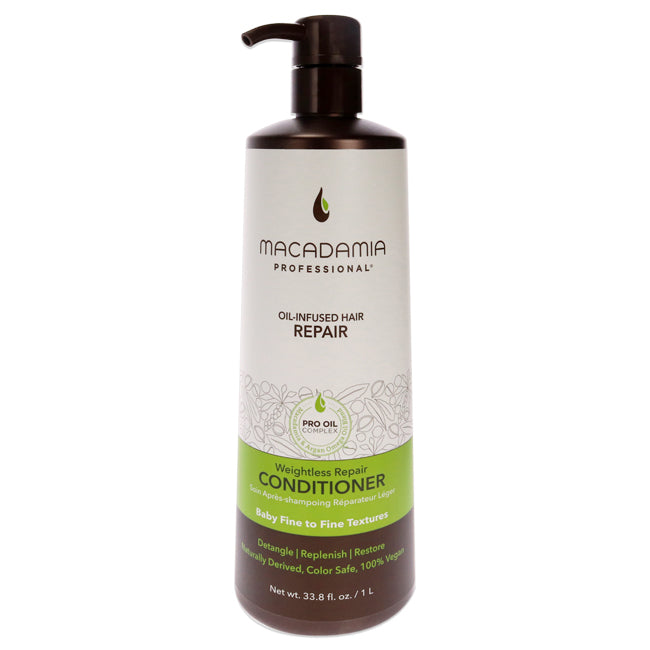 Weightless Moisture Conditioner by Macadamia Oil for Unisex - 33.8 oz Conditioner