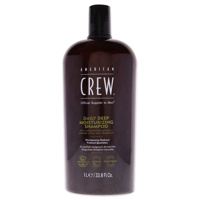 Daily Deep Moisturizing Shampoo by American Crew for Men - 33.8 oz Shampoo