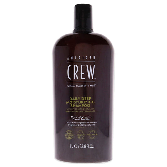 Daily Deep Moisturizing Shampoo by American Crew for Men - 33.8 oz Shampoo